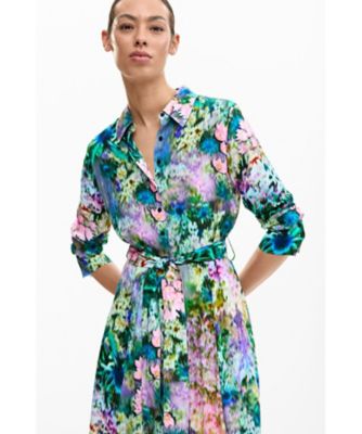 フラワーガーデンシャツワンピース 26SWVW13 | Desigual