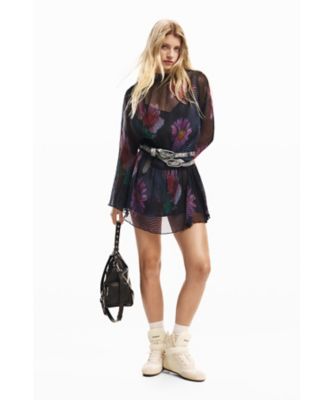 ＜Desigual (Women)＞ピクセル加工されたチュールのショートドレス　２６ＳＷＶＷ２３