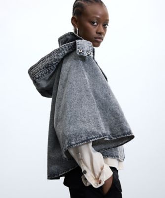 Desigual デシグアル デニムジャケット ポンチョ ゆったり ナバホ柄 デニムポンチョ 26WAID09 | Desigual (Women)/デシグアル