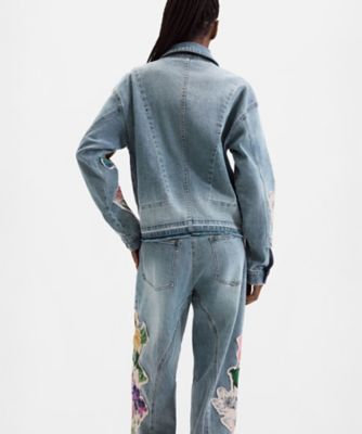 フラワープリントパッチデニムジャケット 26WWED08 | Desigual