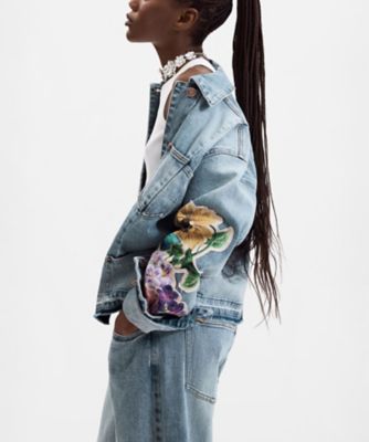 フラワープリントパッチデニムジャケット 26WWED08 | Desigual
