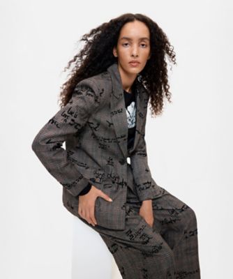 レタリングチェックジャケット 26WWEWXG | Desigual (Women