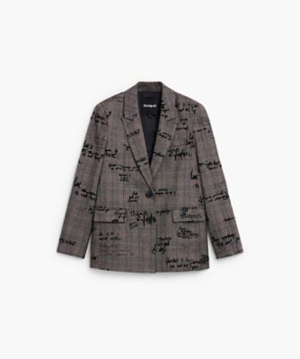 レタリングチェックジャケット 26WWEWXG | Desigual (Women