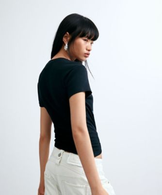 フロントフラワープリントTシャツ 26WWTKXI | Desigual