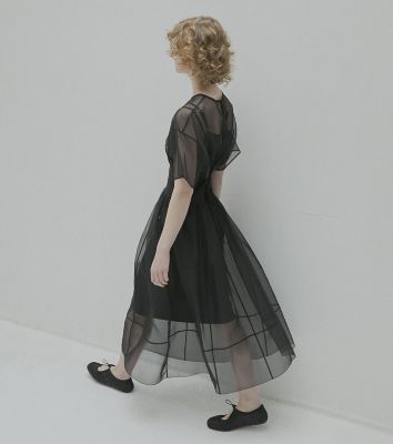 Ｓｈｅｅｒ　Ｇａｔｈｅｒｅｄ　Ｗａｉｓｔ　Ｄｒｅｓｓ　２７Ｓ６５５１４