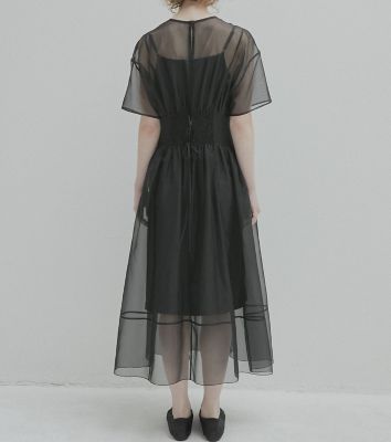 Ｓｈｅｅｒ　Ｇａｔｈｅｒｅｄ　Ｗａｉｓｔ　Ｄｒｅｓｓ　２７Ｓ６５５１４