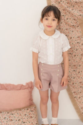 【SALE】リトルクローゼット Tuck short pants dusty lilac パンツ・ズボン
