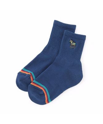Paul Smith Junior (Baby&Kids)/ポール・スミス ジュニア ゼブラ刺繍リブソックス　２９５１４０９