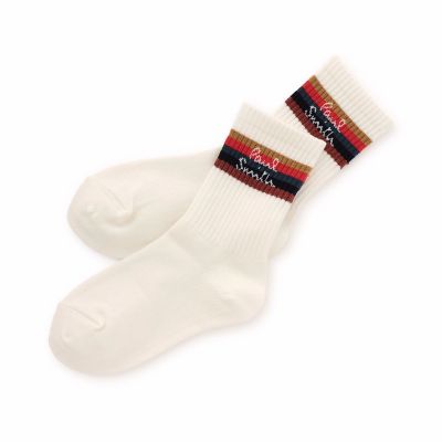 アーティストストライプクルーソックス 2963433 | Paul Smith