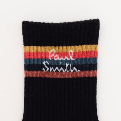 アーティストストライプクルーソックス 2963433 | Paul Smith