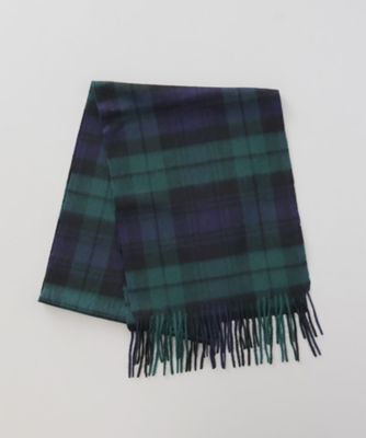 カシミヤ100％チェックマフラー 2AQ 61004 | Aquascutum