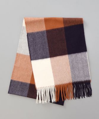 値下げしました！Aquascutum 洗えるカシミヤ100%マフラー 赤チェック カシミヤチェックマフラー RED （マフラー・ショール・スヌード