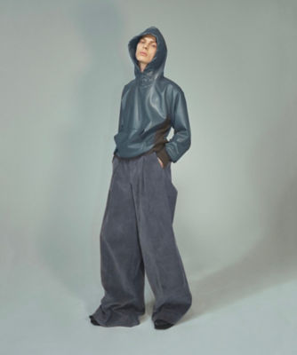 JOHN LAWRENCE SULLIVAN (Men)/ジョン ローレンス サリバン パンツ ＣＯＴＴＯＮ ＣＯＲＤＵＲＯＹ ＷＩＤＥ  ＴＲＯＵＳＥＲＳ ２Ｂ００１－０１２３－０１ その他カジュアルパンツ - Aclpolyester