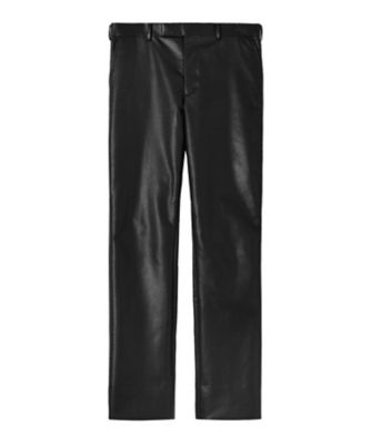  ローレンス サリバン トラウザース Vegan leather straight trousers 2B004-0123-16 BLACK