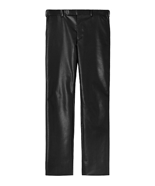 ＜三越伊勢丹/公式＞ ローレンス サリバン トラウザース Vegan leather straight trousers 2B004-0123-16 BLACK