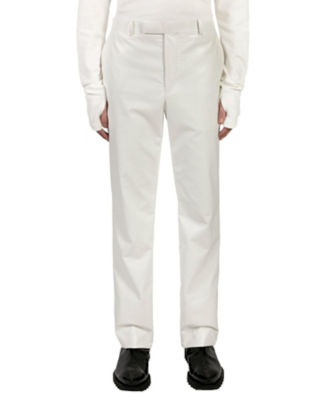  ローレンス サリバン トラウザース Vegan leather straight trousers 2B004-0123-16 WHITE