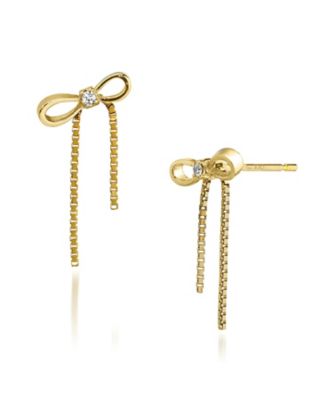 ＜STAR JEWELRY (Women)＞Ｗｉｎｔｅｒ限定商品　ＩＮＦＩＮＩＴＹ　ＢＯＷ　ＰＩＥＲＣＥＤ　ＥＡＲＲＩＮＧＳ　２ＪＰ１１０９