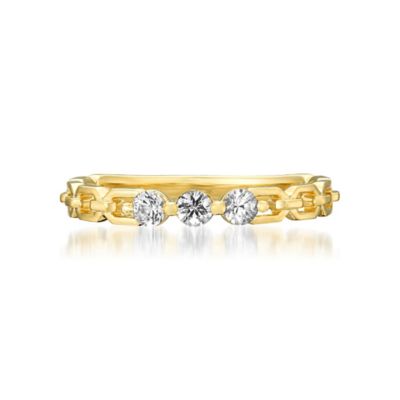＜STAR JEWELRY (Women)＞ＷＨＩＴＥ　ＳＡＰＰＨＩＲＥ　ＣＨＡＩＮ　リング　２ＪＲ０５６９