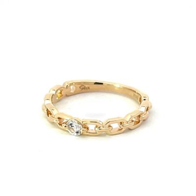 ＷＨＩＴＥ　ＳＡＰＰＨＩＲＥ　ＣＨＡＩＮ　ピンキーリング　２ＪＲ０５７０