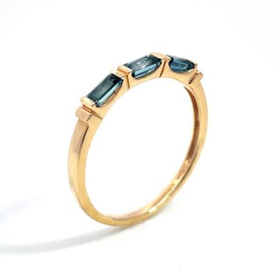 ＢＬＵＥ　ＴＯＰＡＺ　ＳＱＵＡＲＥ　リング　２ＪＲ０５７１