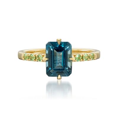 ＜STAR JEWELRY (Women)＞ＯＣＴＡＮＧＬＥ　ＢＬＵＥ　ＴＯＰＡＺ　リング