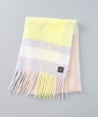 モコモコカラーブロックマフラー（WASH） 2LB 61089