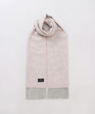 カシミヤ100％無地 リバーシブルマフラー（WASH） 2LV