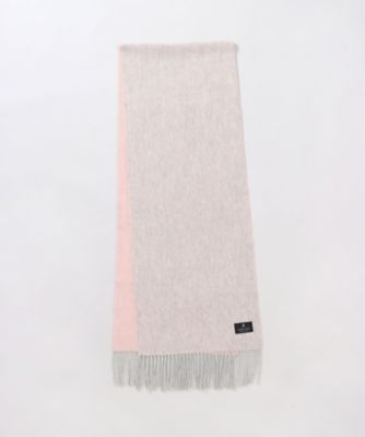 カシミヤ100％無地 リバーシブルマフラー（WASH） 2LV
