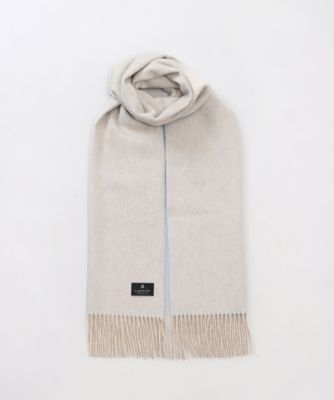 LANVIN　カシミヤマフラー カシミヤ100％無地 リバーシブルマフラー（WASH） 2LV