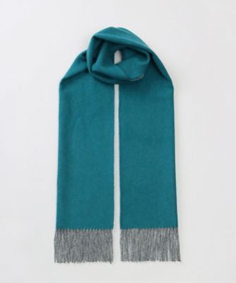カシミヤ100％無地 リバーシブルマフラー（WASH） 2LV