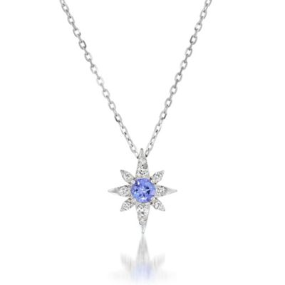STAR JEWELRY (Women)/スタージュエリー TANZANITE CROSSING STAR ネックレス 2XN0447