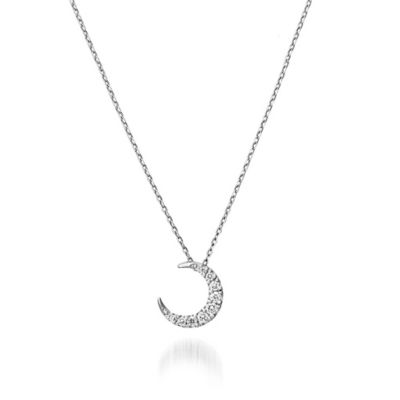 ＜STAR JEWELRY (Women)＞ＤＩＡＭＯＮＤ　ＭＯＯＮ　ネックレス　２ＸＮ０４７０