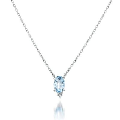 ＜STAR JEWELRY (Women)＞ＡＱＵＡＭＡＲＩＮＥ　ＮＥＣＫＬＡＣＥ　２ＸＮ０４７９