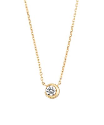 ＜STAR JEWELRY (Women)＞ＭＯＯＮ　ＳＥＴＴＩＮＧ　ＤＩＡＭＯＮＤ　ネックレス　２ＺＮ１８３０