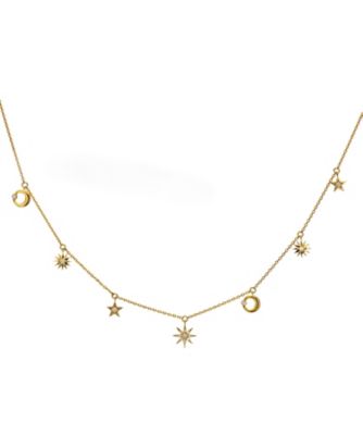 ＜STAR JEWELRY (Women)＞ＭＯＯＮ　＆　ＳＵＮ　ネックレス