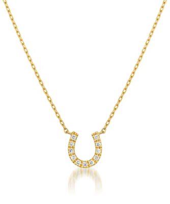 ＜STAR JEWELRY (Women)＞ＤＩＡＭＯＮＤ　ＨＯＲＳＥＳＨＯＥ　ＮＥＣＫＬＡＣＥ　２ＺＮ２４５４