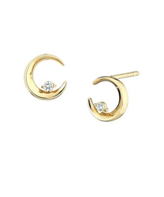 ＜STAR JEWELRY (Women)＞ＤＩＡＭＯＮＤ　ＭＯＯＮＬＩＧＨＴ　ピアス　２ＺＰ１０８１