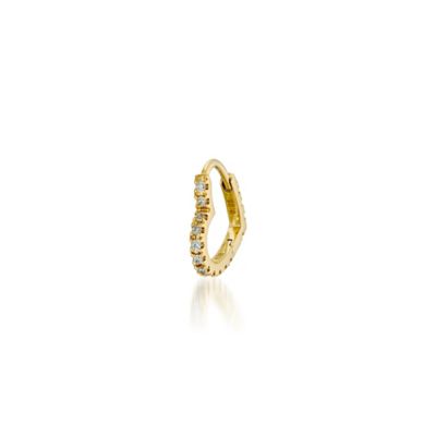 STAR JEWELRY (Women)/スタージュエリー HEART CLICK HOOP PIERCED EARRING ※シングル 2ZP1655