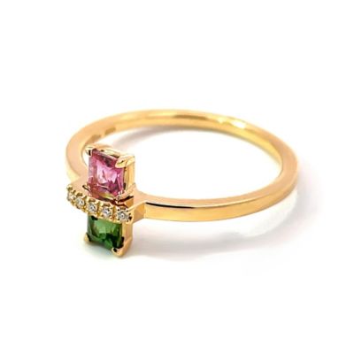 ＜三越伊勢丹/公式＞ STAR JEWELRY (Women)/スタージュエリー SQUARE TOURMALINE リング 指輪【三越伊勢丹/公式】