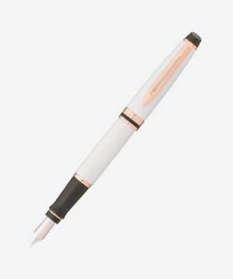 ＜WATERMAN＞エキスパート　エッセンシャル　プレシャスホワイトＰＧＴ　万年筆（細字）