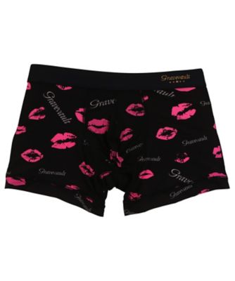 gravevault (Men)/グレイブボールト ショートボクサーパンツ 前閉じ Kiss SHORT BOXER 3052502 Black パンツ・ショーツ【三越伊勢丹/公式】