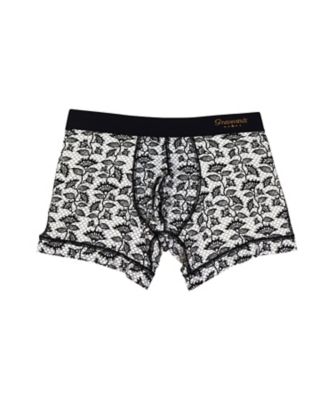 ショートボクサーパンツ 前閉じ BARBED FLOWER SHORT