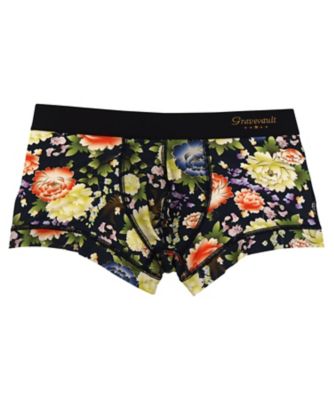 ボクサーパンツ 前閉じ PEONY FLOWER LOWーRISE
