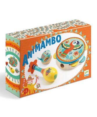 アニマンボ　楽器３種　タンバリン・マラカス・カスタネット