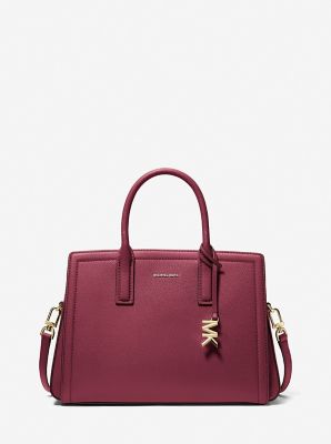MICHAEL KORS バーガンディ レザーバッグ Michael Kors マイケルコース ロゴ ショルダーバッグ レザー