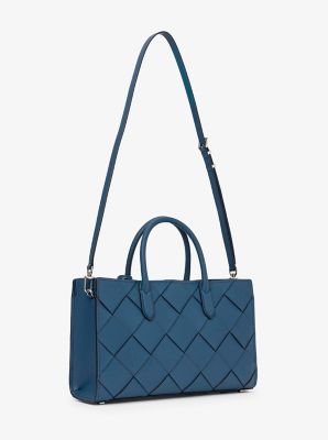 ＳＣＡＲＬＥＴＴ　ウーヴン　レザー　サッチェル　ミディアム　３０Ｓ５ＳＥＴＳ２Ｌ