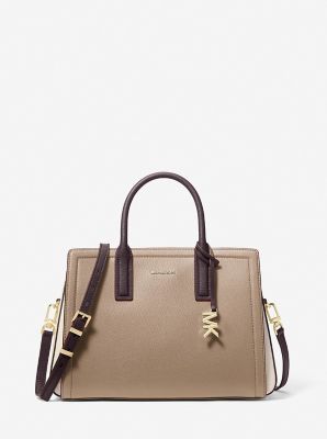 (美品)人気、マイケルコース、2way、人気色、グレージュ、オールレザー、シボ革 美品)人気 マイケルコース 2way 人気色 グレージュ オールレザー