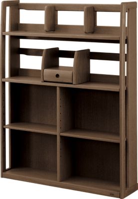 浜本工芸 (Baby & Kids)/ハマモトコウゲイ No.32 書棚 幅110cm 下箱 カフェオーク 机・デスク【三越伊勢丹/公式】