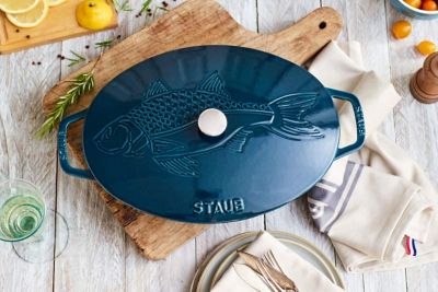 STAUB ラメール フィッシュシグネチャー オーバルホットプレート 