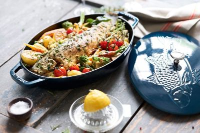 ストウブ Staub フィッシュシグネチャー オーバルホットプレート www